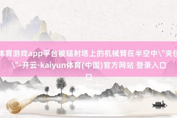 体育游戏app平台被辐射塔上的机械臂在半空中