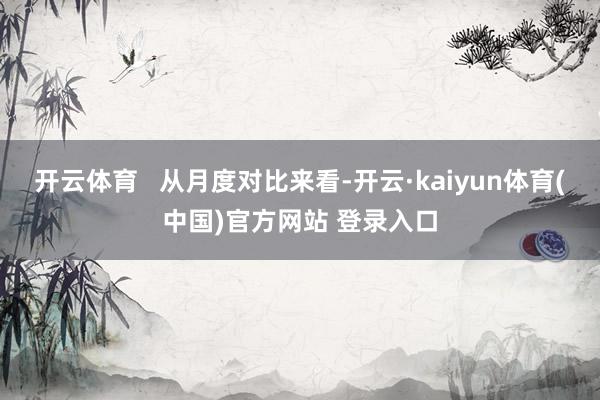 开云体育   从月度对比来看-开云·kaiyun体育(中国)官方网站 登录入口