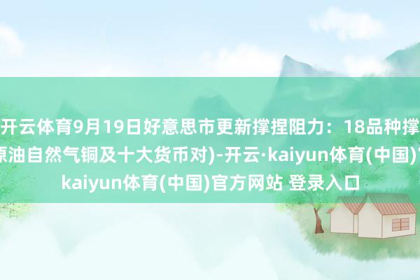 开云体育9月19日好意思市更新撑捏阻力：18品种撑捏阻力(金银铂钯原油自然气铜及十大货币对)-开云·kaiyun体育(中国)官方网站 登录入口
